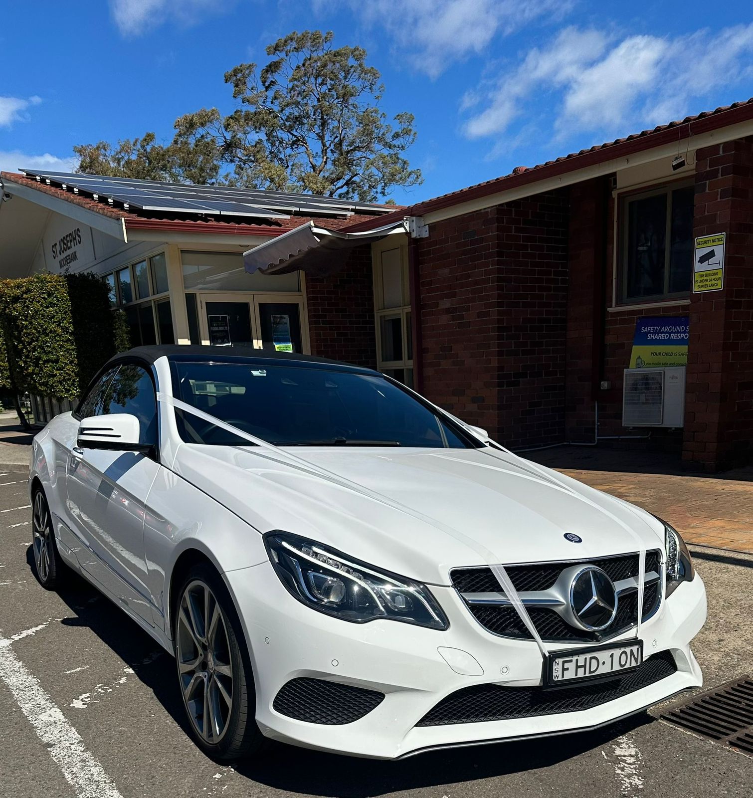 Mercedes Convertible Wedding Car in Sydney