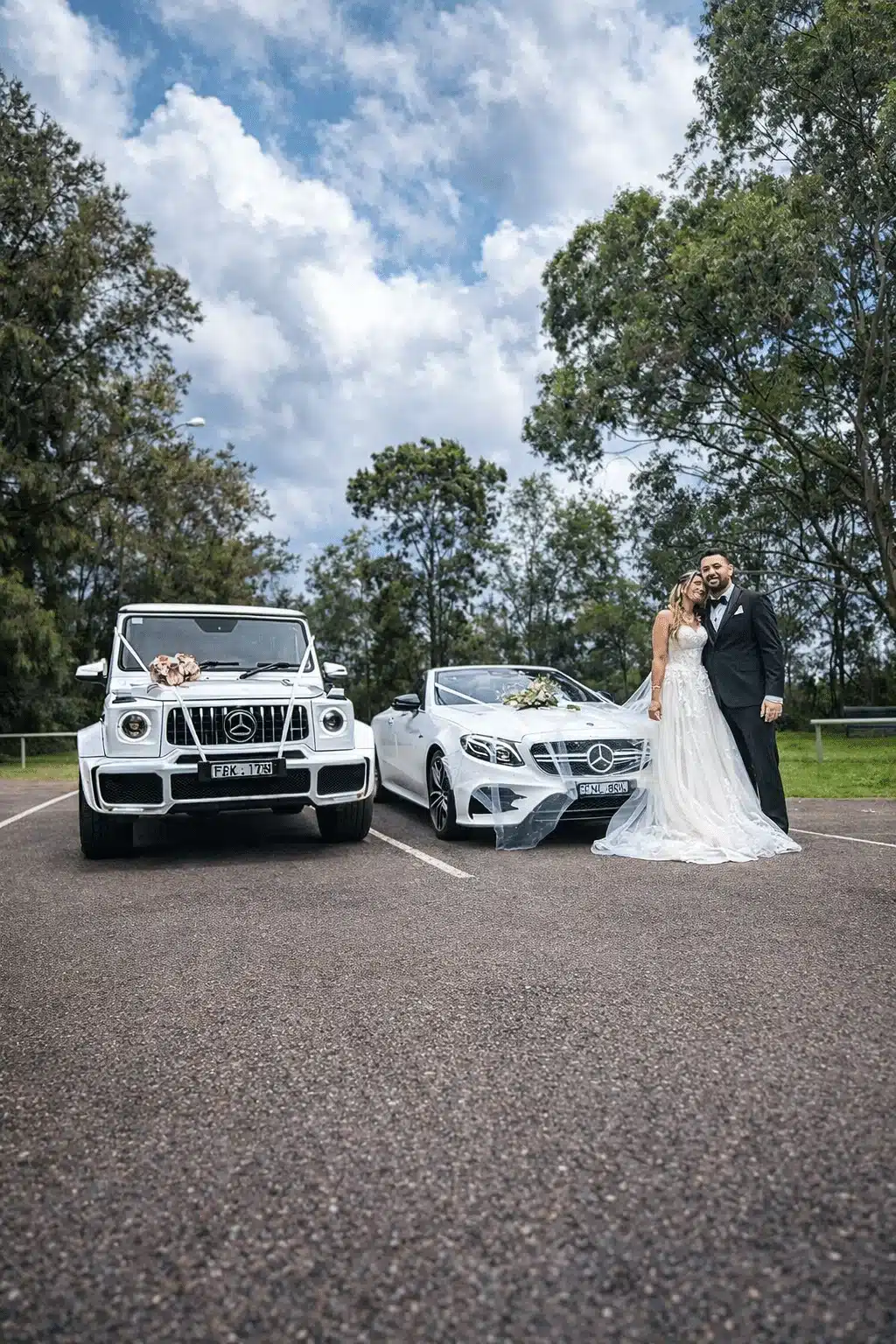 Platinum Wedding Car Hire Package Sydney – G-Wagon and Mercedes AMG