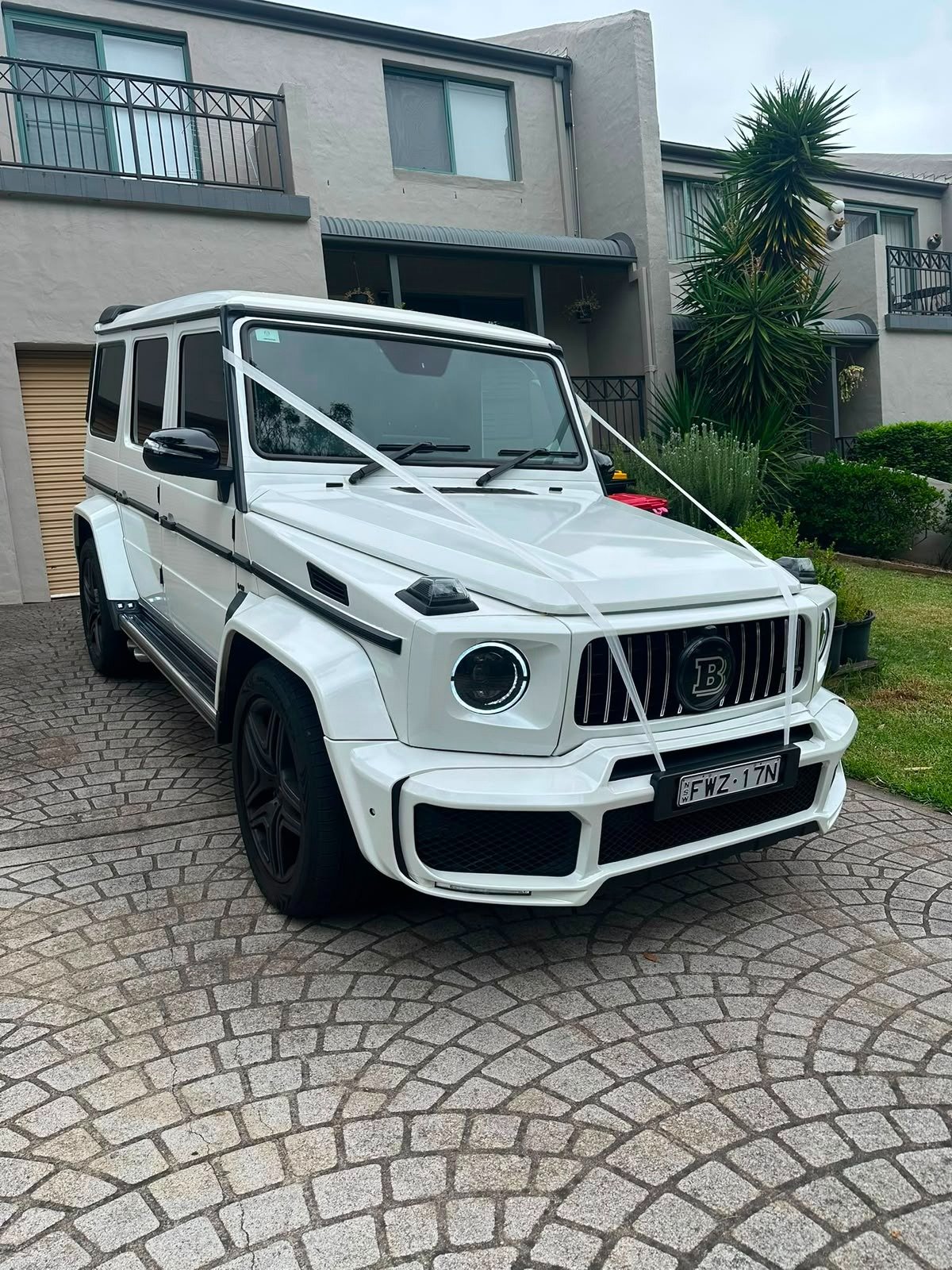 Mercedes-Benz G63 AMG Brabus exterior, chauffeur-driven hire Sydney